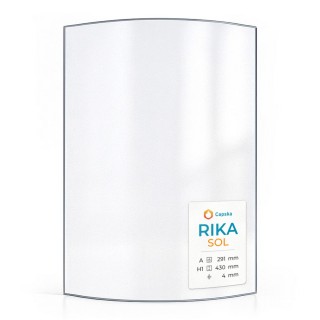 RIKA SOL Glass Panel - Curved Glass for Wood Burning Stove