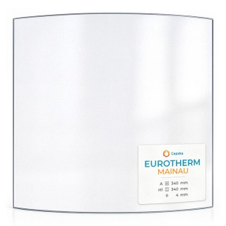 Vetro Eurotherm MAINAU curvo per stufa a legna
