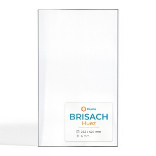 Brisach HUEZ Glas - Rechteck Kaminglas für Pelletofen