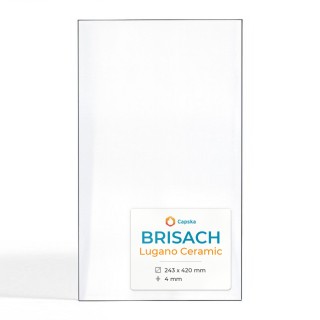 Vetro Brisach LUGANO CERAMIC - Vetro Rettangolo per stufa a pellet