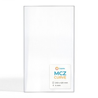 Vitre Mcz CURVE - Verre Rectangle pour poêle à granulés
