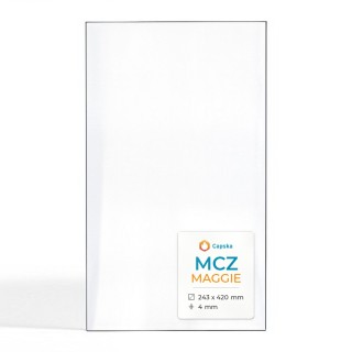 Vitre Mcz MAGGIE - Verre Rectangle pour poêle à granulés