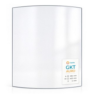 GKT AURO Glas - In sich gebogenes Kaminglas für Kaminofen