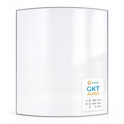 Vitre Gkt AURO - Verre Courbe pour poêle à bois