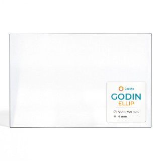 Vitre Godin ELLIP - Verre Rectangle pour poêle à bois