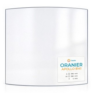Oranier APOLLO 8141 Glas - gebogenes Kaminglas