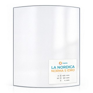 La Nordica NORMA S IDRO Glass - Curved Panel for Wood Burning Stove