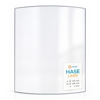Vitre Hase LIMES - Verre Courbe pour poêle à bois