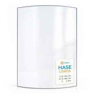 HASE LISBOA Glass - Curved Glass Panel for Wood Burning Stove