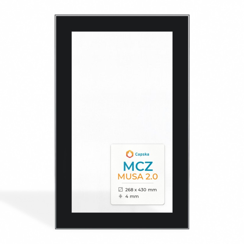 Vitre Mcz MUSA 2.0 - Verre Rectangle pour poêle à granulés