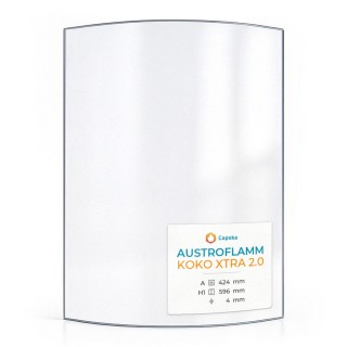 Vetro Austroflamm KOKO XTRA 2.0 - Vetro Curvo per stufa a legna