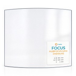 Vitre intérieure Focus Hubfocus interieure pour poêle à bois