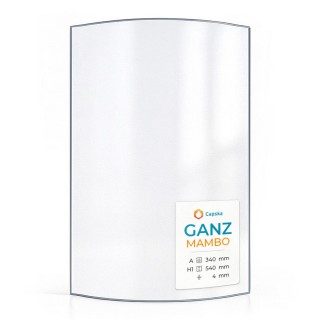Vitre Ganz MAMBO - Verre Courbe pour poêle à bois