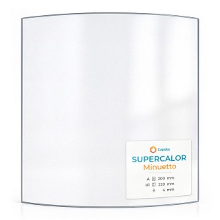 SUPERCALOR MINUETTO Glass Panel for Wood Burning Stove - Curved Design