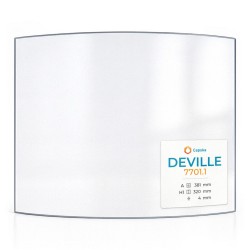 Vetro Deville 7701.1 - Vetro Curvo per stufa a legna