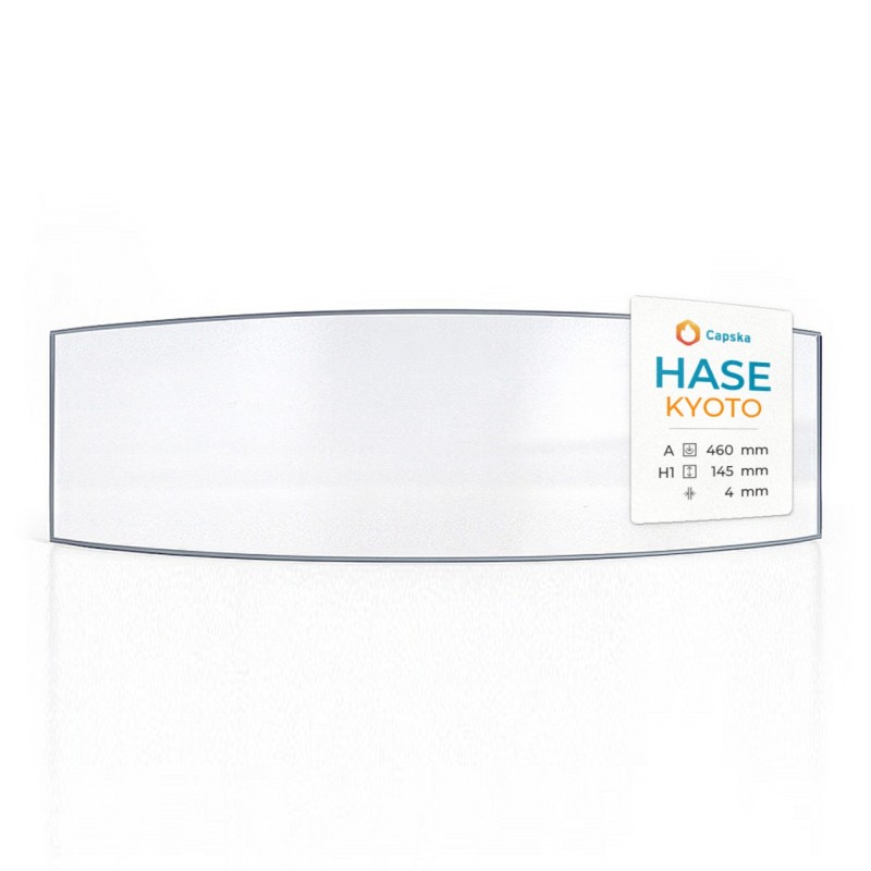 Hase KYOTO Glass - Curved Glass Panel for Wood Burning Stove