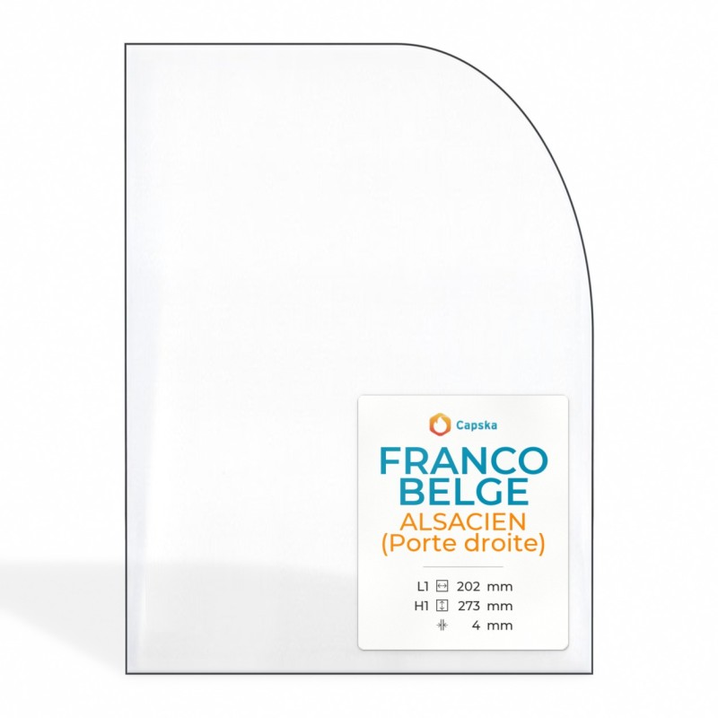Franco Belge Alsacien Right-Hand Door Glass Panel