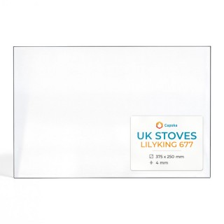 Uk Stoves LILYKING 677 Glass - Rectangular Wood Burning Stove Panel