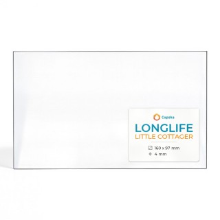 Longlife LITTLE COTTAGER Glas - Rechteck Kaminglas für Kaminofen