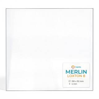 Merlin LOXTON 8 Glas - Rechteck Kaminglas für Kaminofen