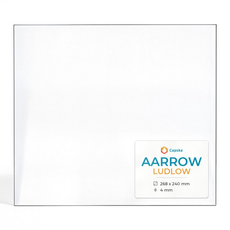 Vitre Aarrow LUDLOW - Verre Rectangle pour poêle à bois