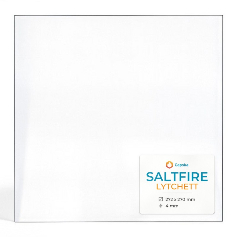 Saltfire LYTCHETT Glas - Rechteck Kaminglas für Kaminofen