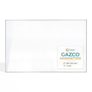 Gazco MANHATTEN Glas - Rechteck Kaminglas für Kaminofen