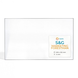 Vitre S&G MARKETING FORESTMAN - Verre Rectangle pour poêle à bois