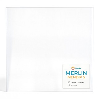 Vetro Merlin MENDIP 5 per stufa a legna - Dimensioni 240x234x4 mm