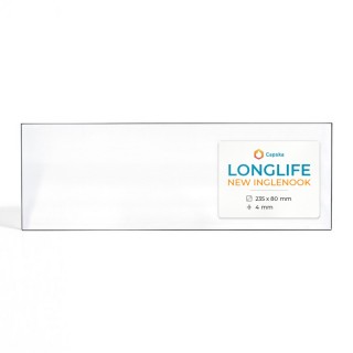 Longlife NEW INGLENOOK Glass - Rectangular Panel for Wood Burning Stove