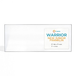 Warrior NEW JUNIOR FRANKLIN Glas - Rechteck Kaminglas für Kaminofen