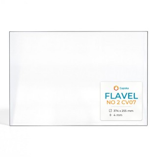 Flavel NO 2 CV07 Glas - Rechteck Kaminglas für Kaminofen