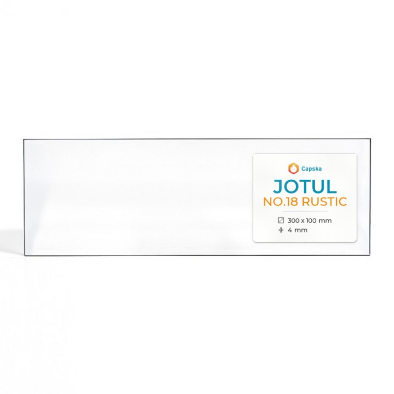 Jotul NO.18 RUSTIC Glas - Rechteck Kaminglas für Kaminofen
