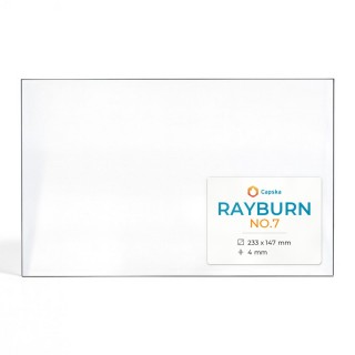 Rayburn NO.7 Glass - Rectangular Panel for Wood Burning Stove
