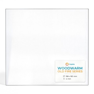 Woodwarm OLD FIRE SERIES Kaminglas - Rechteckig