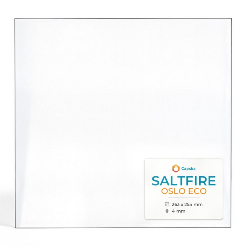 Saltfire OSLO ECO Glass Panel for Wood Burning Stove - Rectangular Shape