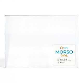 Morso OWL Glas - Rechteck Kaminglas für Kaminofen