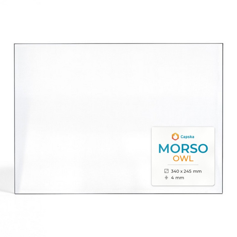 Vitre Morso OWL - Verre Rectangle pour poêle à bois