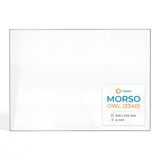 Morso OWL (3340) Glas - Rechteck Kaminglas für Kaminofen
