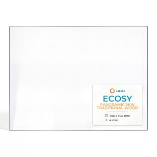 Ecosy PANORAMIC 5KW TRADITIONAL WOOD Glass - Rectangular Panel