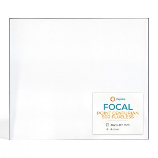 Focal POINT CENTURIAN 500 FLUELESS - Rechteck Kaminglas für Kaminofen