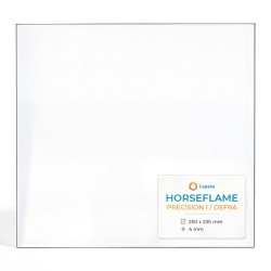 Horseflame PRECISION 1 / DEFRA Glas - Rechteck Kaminglas für Kaminofen