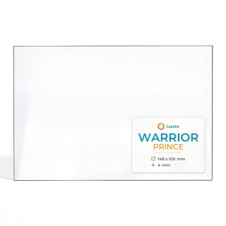 Warrior PRINCE Glas - Rechteck Kaminglas für Kaminofen