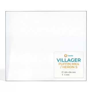 Villager PUFFIN MK4 / HERON 5 Glass Panel for Wood Burning Stove