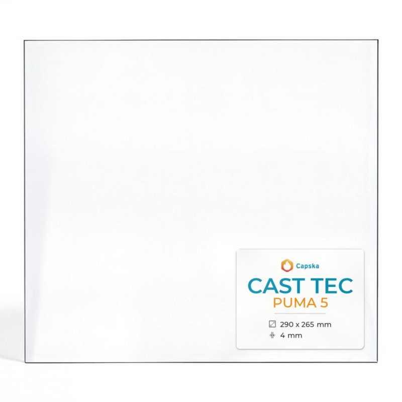 Vitre Cast Tec PUMA 5 - Verre Rectangle pour poêle à bois