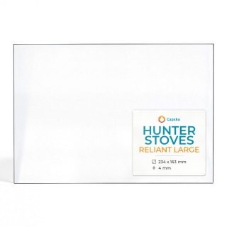 Vitre Hunter RELIANT LARGE - Verre Rectangle pour poêle à bois