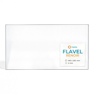 Flavel RENOIR Glas - Rechteck Kaminglas für Kaminofen