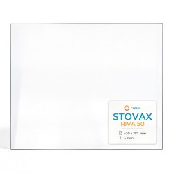 Vitre Stovax RIVA 50 - Verre Rectangle pour poêle à bois