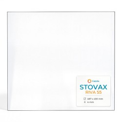 Vitre Stovax RIVA 55 - Verre Rectangle pour poêle à bois