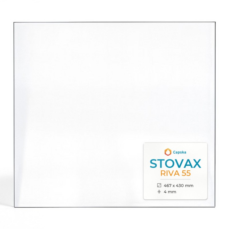 Vitre Stovax RIVA 55 - Verre Rectangle pour poêle à bois